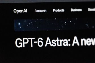 OpenAI website displaying the GPT-6 Astra product heading.