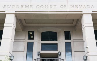 Exterior of the Supreme Court of Nevada building in Las Vegas.