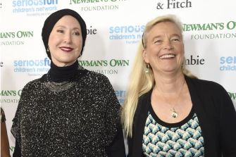 Nell and Susan Newman, daughters of Paul Newman, at an event for Newman’s Own Foundation.
