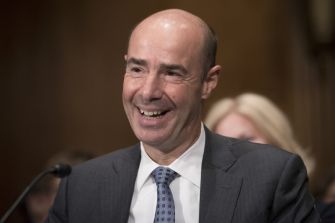 U.S. Secretary of Labor Eugene Scalia during a Senate hearing.