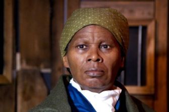 Portrait of Harriet Tubman, an iconic figure known for her role in the Underground Railroad and efforts to abolish slavery.