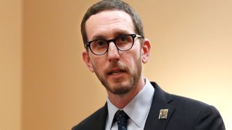 California State Senator Scott Wiener speaking about Senate Bill 243, which aims to reform expert testimony and forensic evidence standards to prevent wrongful convictions.