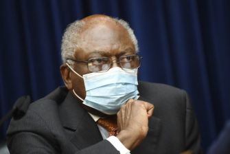 U.S. House Oversight Committee member wearing a mask during a session.