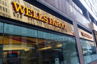 Exterior view of a Wells Fargo branch building.