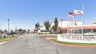 Exterior view of Mesa View Middle School, where a student tragically died following an asthma attack.