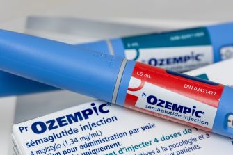 Ozempic semaglutide injection pens and packaging.