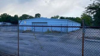 Exterior view of the Narcotics Processing Facility, also known as the "Brave Cave," which has faced allegations of misconduct and abuse by Baton Rouge police officers.