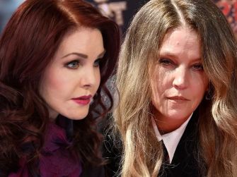 Priscilla Presley and Lisa Marie Presley appear in a split image, capturing their complex mother-daughter relationship amidst legal challenges regarding Lisa Marie's will.
